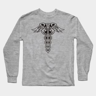 Celtic Knot Caduseus Long Sleeve T-Shirt